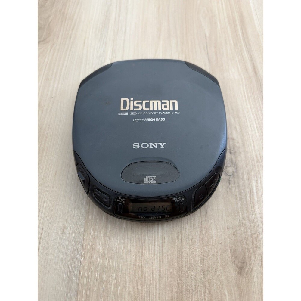 Sony Discman D-153 Portable CD Player Tested Working Vintage